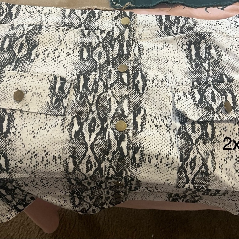 Snake skin skirt